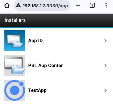 Image of application installer app