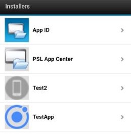 Installation of the mobile client in Android