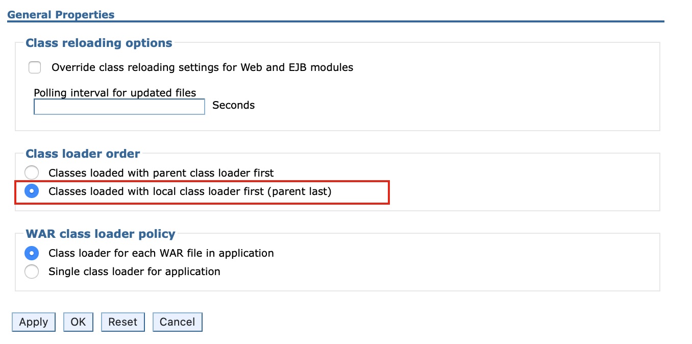 Change the class loading order