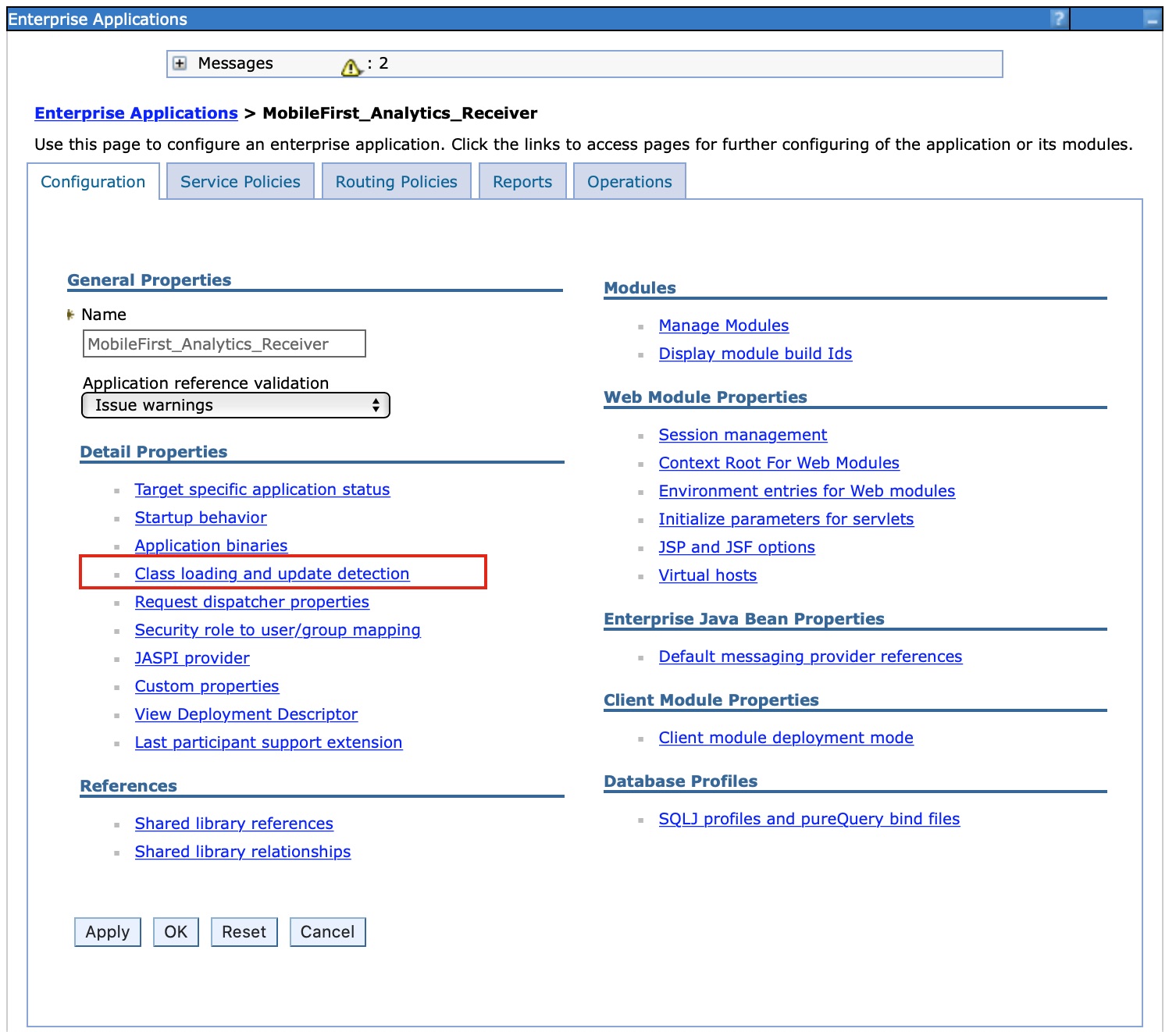 Class loading in WebSphere