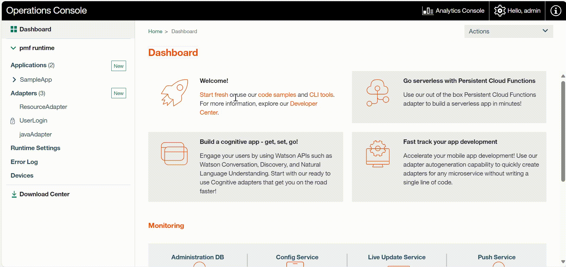 Image of adding the APNS credentials