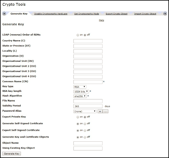 Creating a key-certificate pair